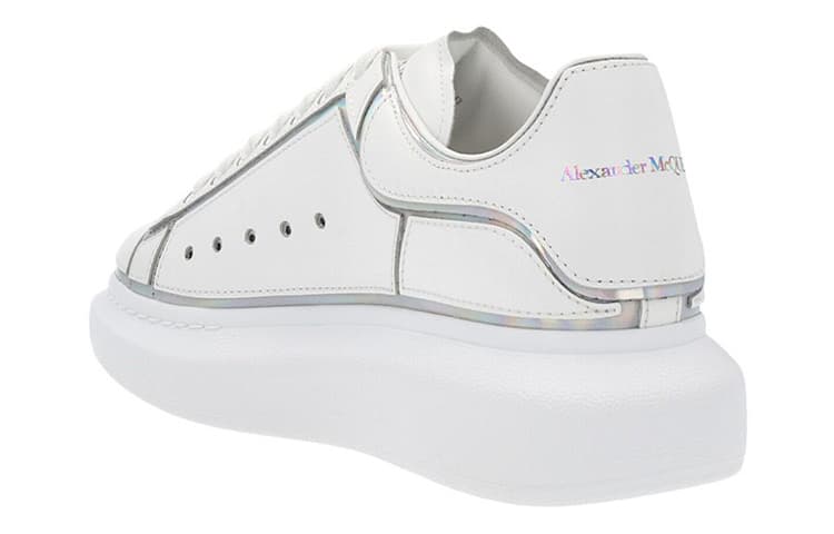 Alexander McQueen Iridescent-trim Leather Sneakers 6
