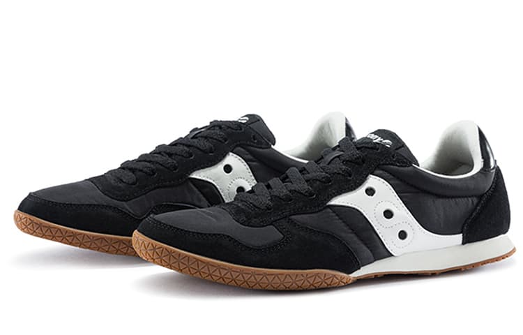 Saucony Bullet Cushioning Anti-Slip Wear-Resistant Breathability Low-Top Running Shoes Women's Black White Standard M 5