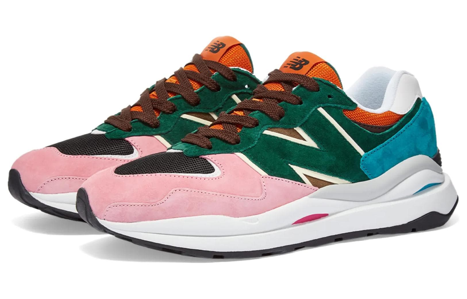 New Balance 57/40 Pink Lemonade Green Black Orange 5