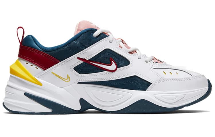 Nike M2K Tekno Blue Force Summit White Chrome Yellow Women's 3