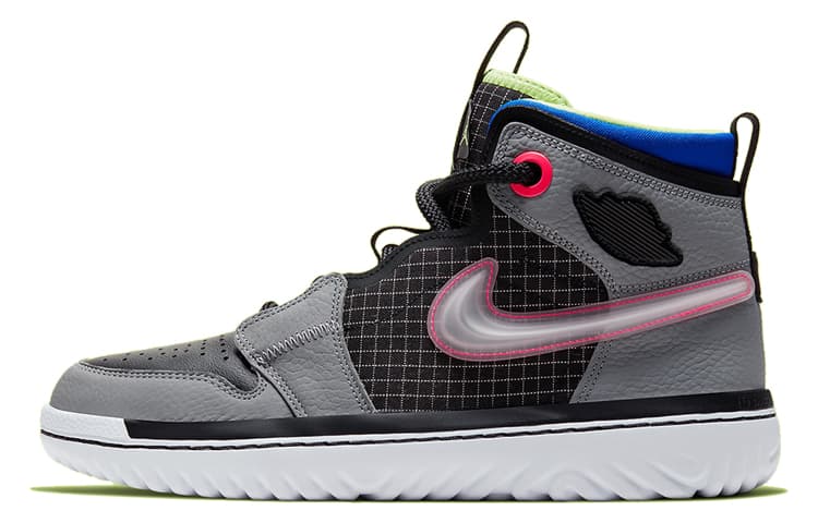 JORDAN 1 High React Black Particle Grey 2