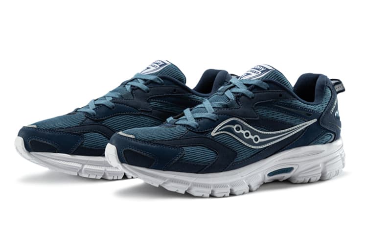Saucony Cohesion 9 Low-Top Running Shoes Men's Blue White 5