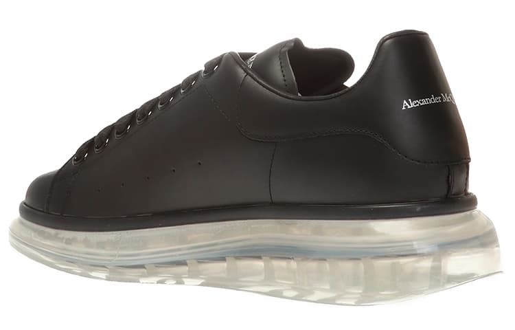 Alexander McQueen Oversized Black Clear Sole Women's 6
