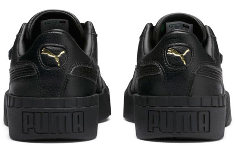 PUMA Cali Thick Sole Low Tops Casual Skateboarding Shoes Black Women's 6