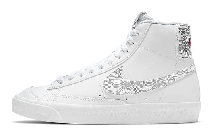 Nike Blazer Mid 77 White Logo Print GS