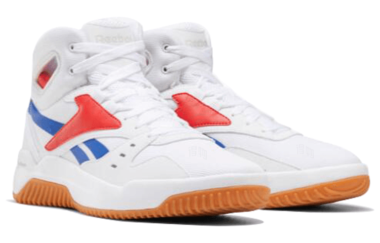 Reebok BB OS Mid PU Cushioned High-Top Retro Basketball Shoes Unisex White 6