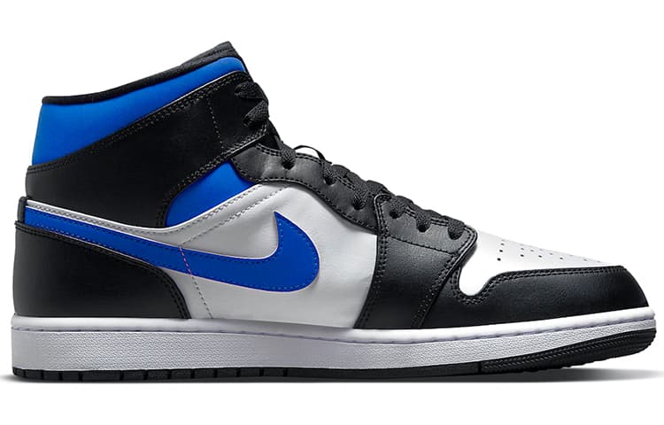 Jordan 1 Mid 'White Black Racer Blue' 4