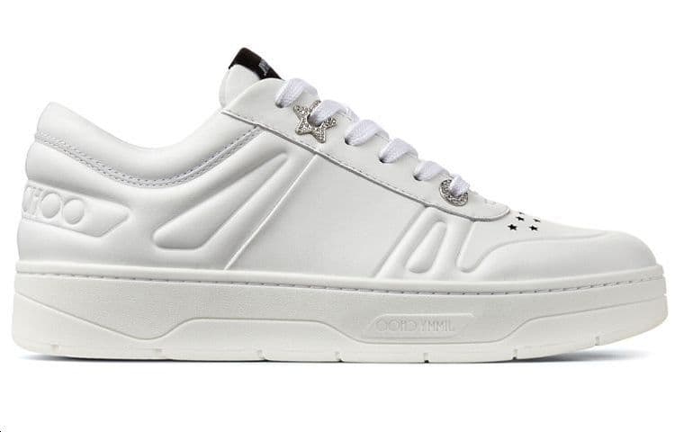 Jimmy Choo Hawaii Casual Low-Top Fashion Sneakers Women's White 4