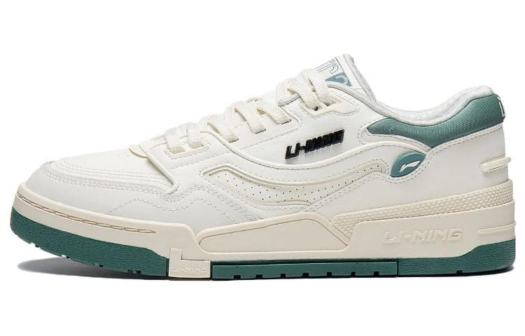 LINING 001 BTC Skateboard Shoes Men Low-Top White/Green