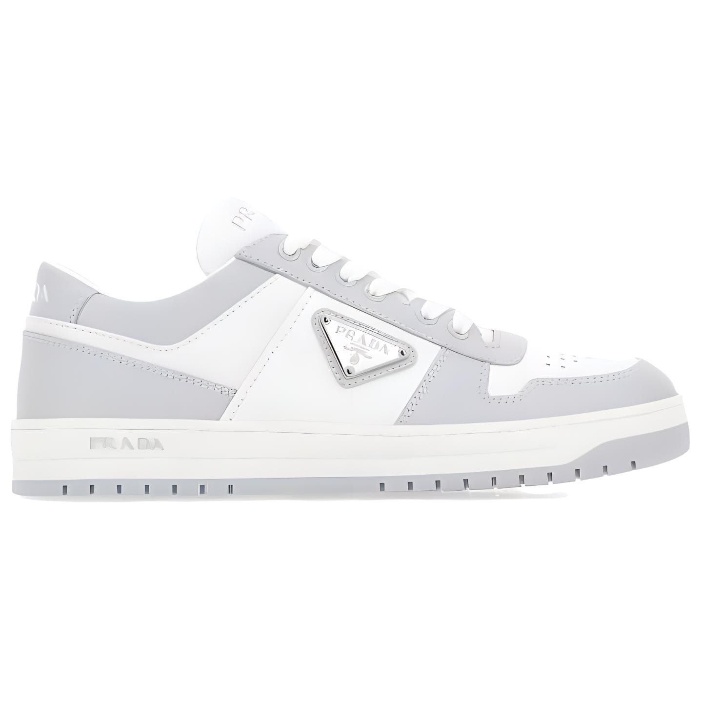 PRADA Downtown Two-Toned Low-Top Sneakers 4