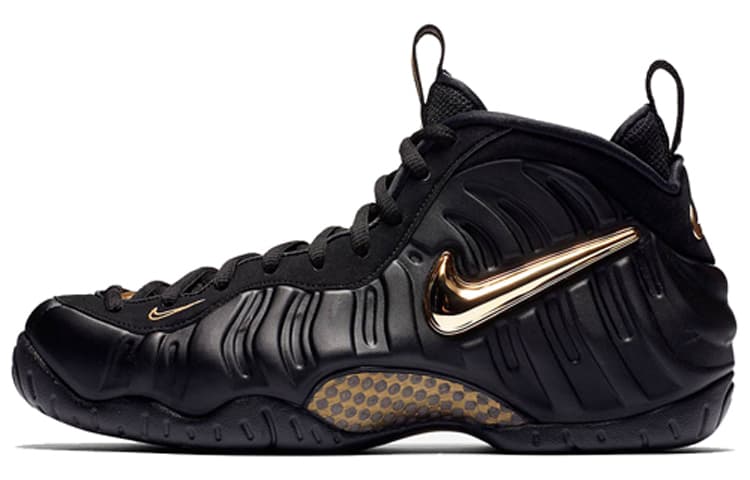 Nike Air Foamposite Pro Black Metallic Gold 2