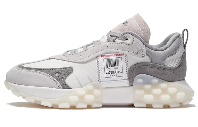 LiNing Overload Low-Top Casual Shoes Men's Gray White