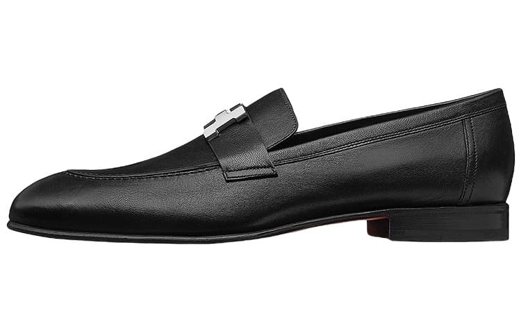 HERMES Men's Casual Shoes Men Low-Top Black 4