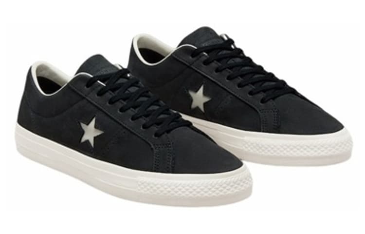 Converse One Star Anti-Slip And Wear-Resistant Lightweight Low-Top Skateboard Shoes Unisex Black 5