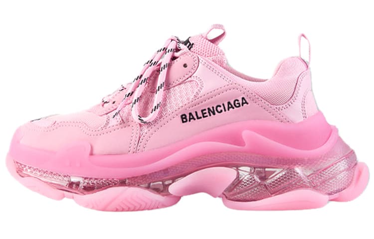 Balenciaga Triple S Clear Sole Sneakers Pink Women's 2