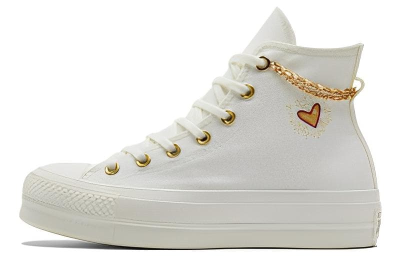 Converse Chuck Taylor All Star Platform Gold Chain Thriftshop Yellow Women's