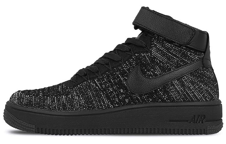 Nike Air Force 1 Flyknit 'Black' Women's 2