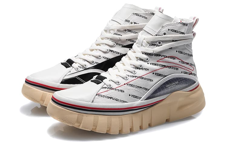 LiNing Wave Casual Shoes Women's High-Top White Black 6