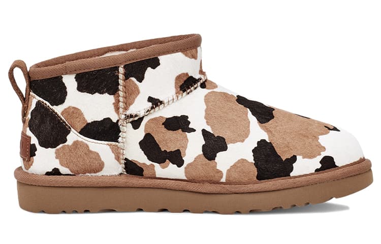 UGG Classic Ultra Mini Boot Cow Print Women's 4