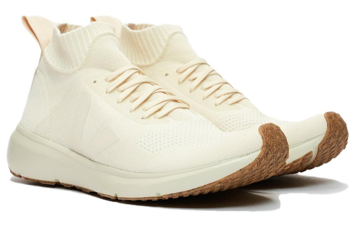 VEJA Runner Mid V Knit Rick Owens Butter Women's 4