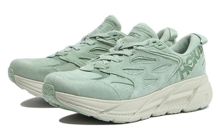HOKA ONE ONE Clifton L Suede Smoke Green All Gender 6