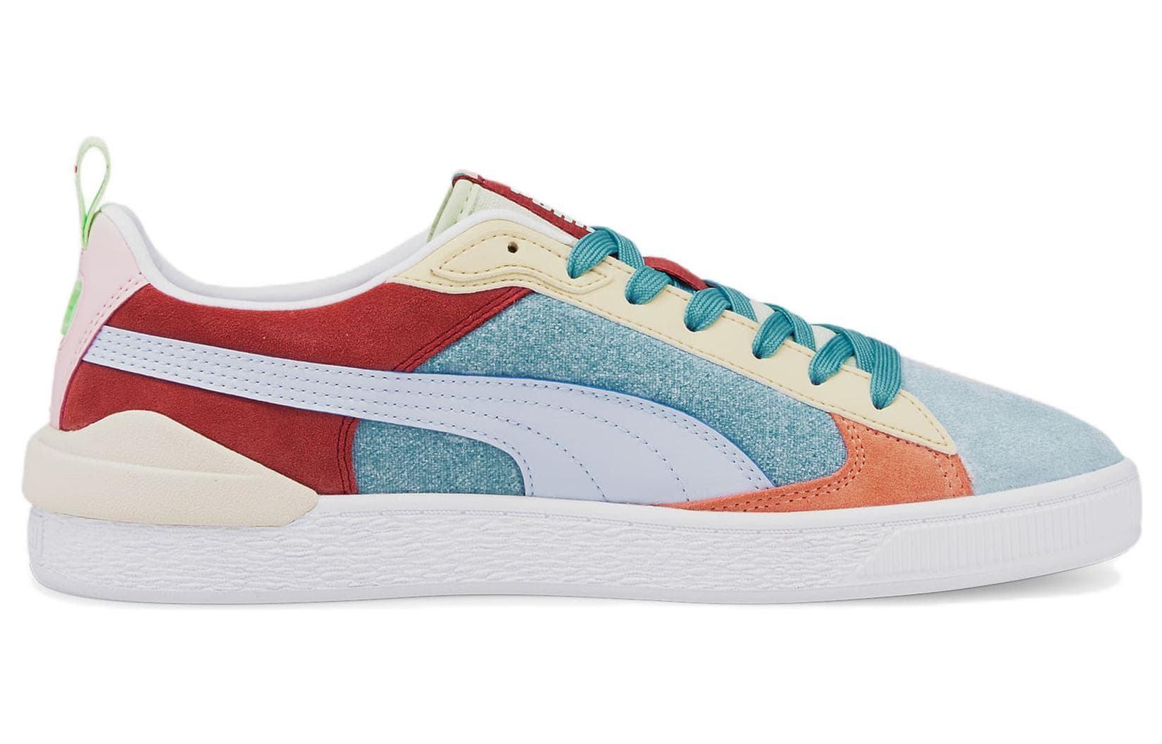 PUMA Suede Block Wt Foam Strip 2 'Blue Red White' 4