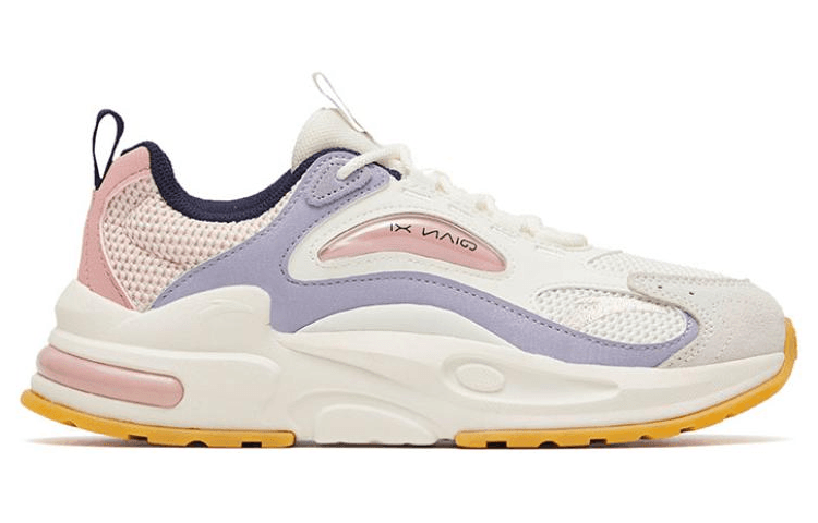 Anta Millennium 5.0 Anti-Slip And Wear-Resistant Breathable Low-Top Casual Shoes Women's White Pink Purple 3