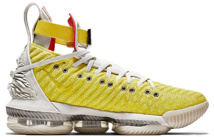 Nike LeBron 16 Hfr Harlem Stage 16 'Bright Citron Light Bone Habanero Red' 4