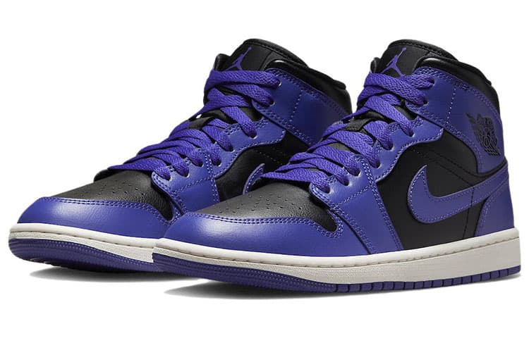JORDAN 1 Mid Purple Black Women's 6