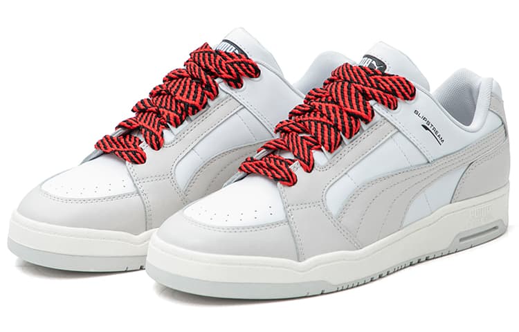 PUMA Unisex Slipstream Lo Laces Sneakers Grey/White 4