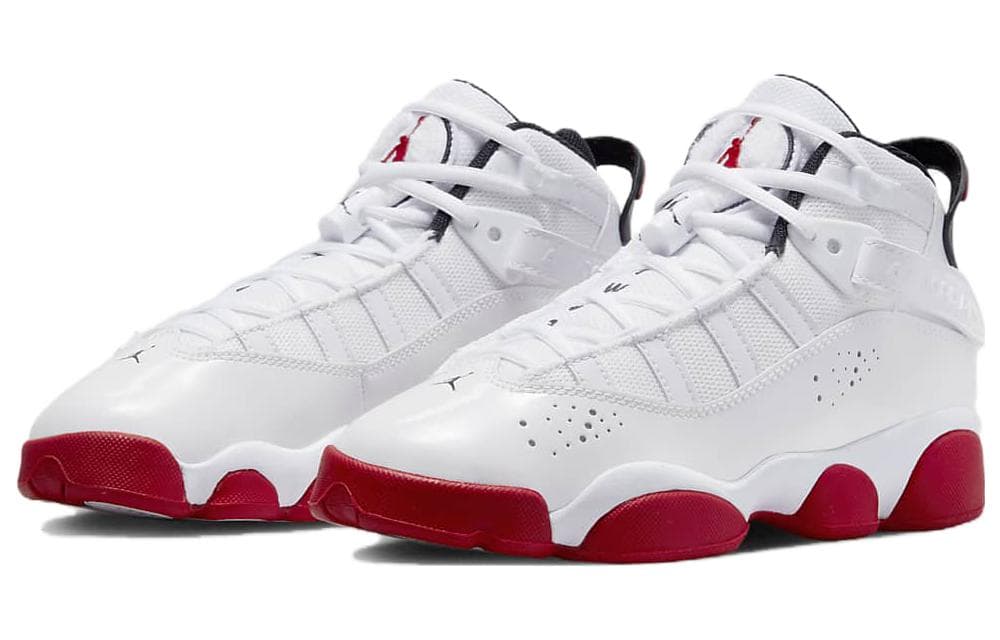 Jordan 6 Rings White University Red GS 6