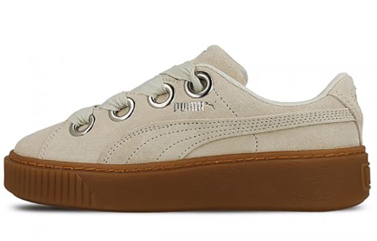 PUMA Platform Kiss Suede 'White' Women's