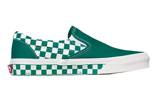 Vans Classic Slip On 'Sidewall Check   Ultramarine Green' 3