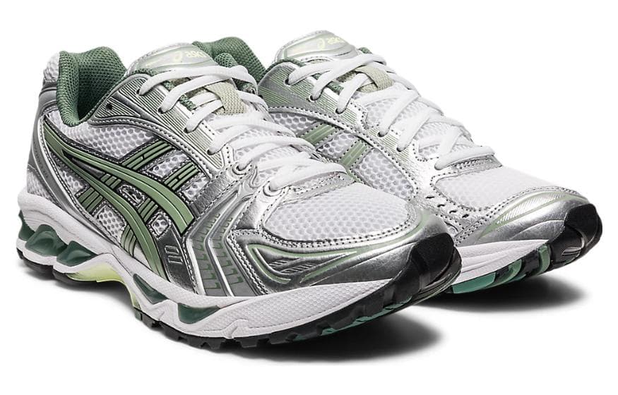 Asics Gel Kayano 14 White Pure Silver Slate Grey Sage 5