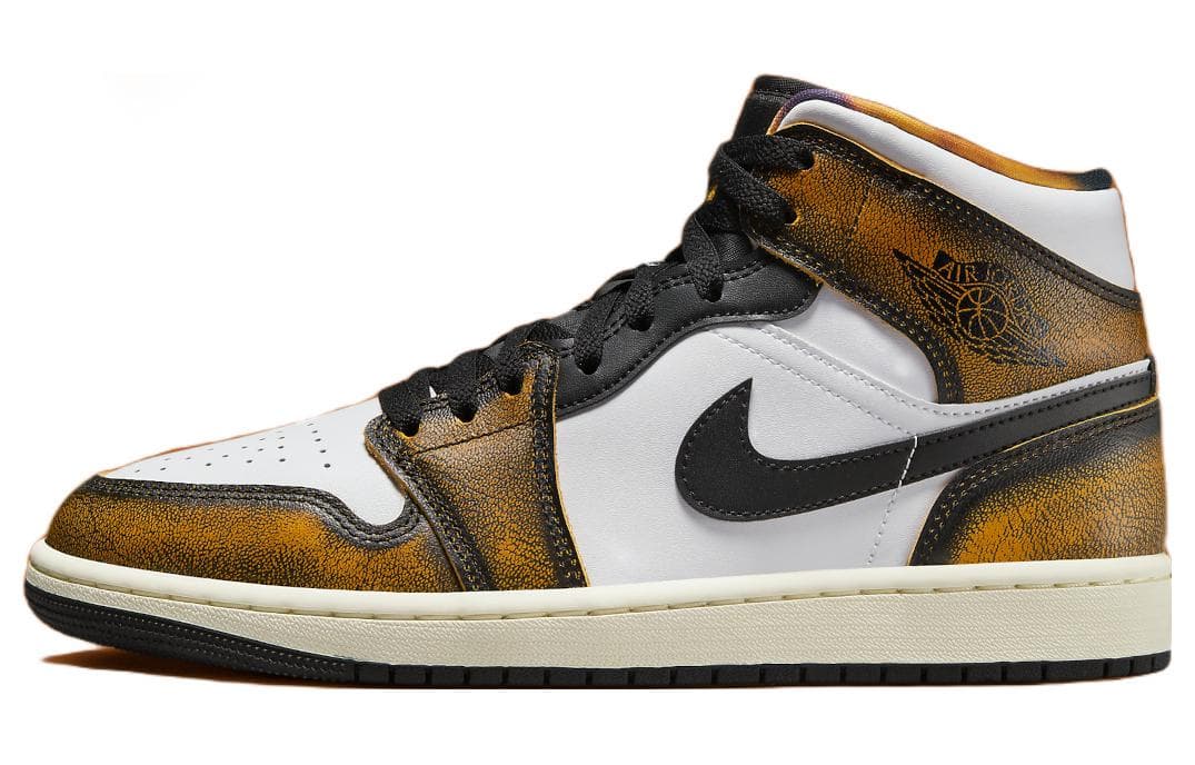 JORDAN 1 Mid Se Orange Wear Away 2