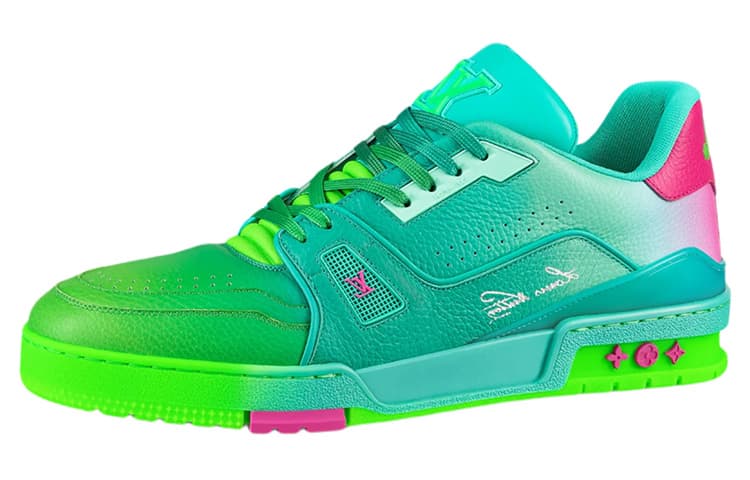 LOUIS VUITTON Trainer Sneakers 'Teal Green' 2
