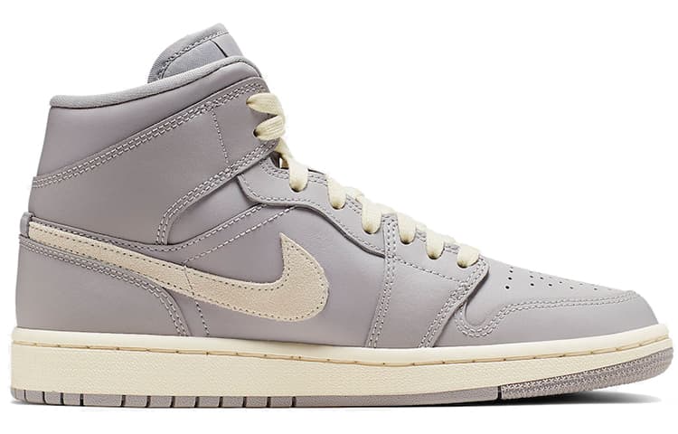 Jordan 1 Mid Atmosphere Grey Pale Ivory Women's 3