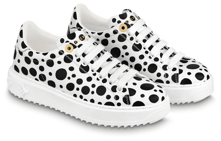 LOUIS VUITTON X Yayoi Kusama Sneaker 'White With Black Dots' Women's 5
