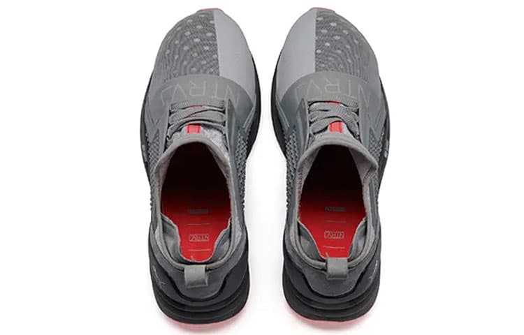 Puma x Staple Ignite Limitless Collaboration Shock-Absorbing Wear-Resistant Comfortable Low-Top Sneakers Grey 4