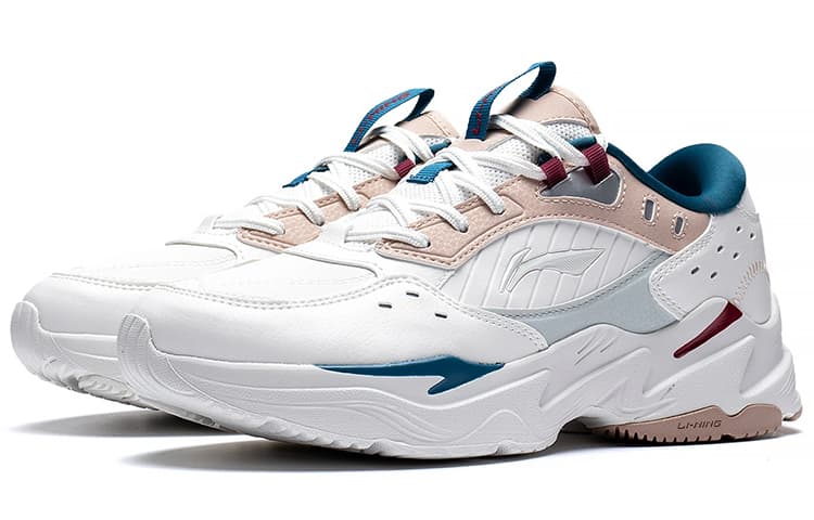 LiNing Low-Top Sports Casual Shoes Women's White Pink
