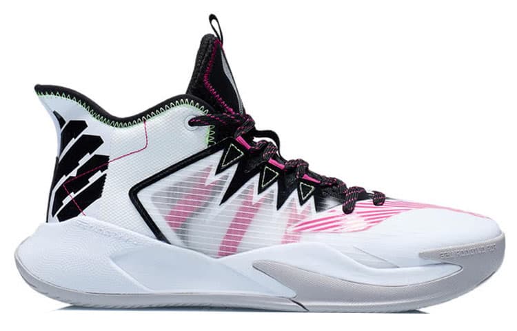 LiNing Storm 2021 Slip Resistant Lightweight Rebound Mid Top Basketball Shoes Men's 3