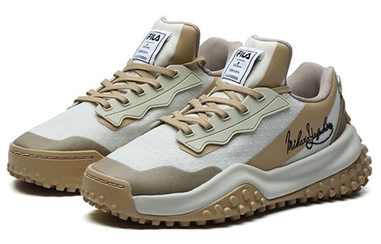 MIHARA YASUHIRO x FILA 9 Cushioning Anti-Slip Wear-Resistant Breathability Low-Top Casual Shoes Women's Brown White 5