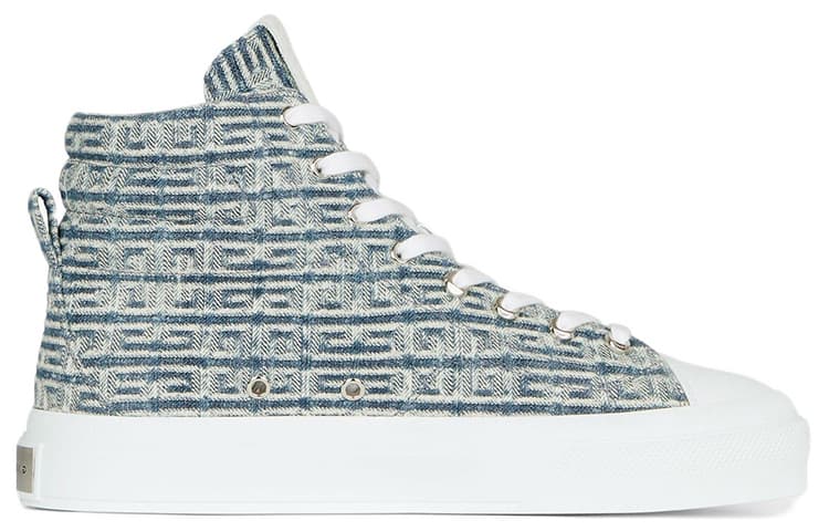 Givenchy City High Top In 4G Denim Blue White 4