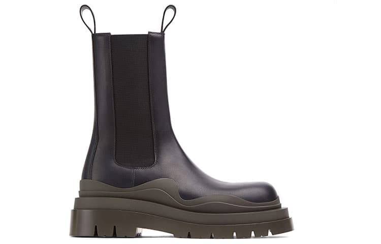 Bottega Veneta Tire Boot High Black Camping 3