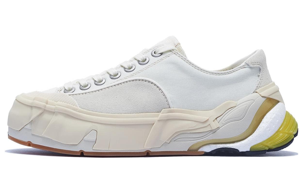 LiNing Wuji Durable Breathable Low-Top Skateboard Shoes Women's Cream White 2