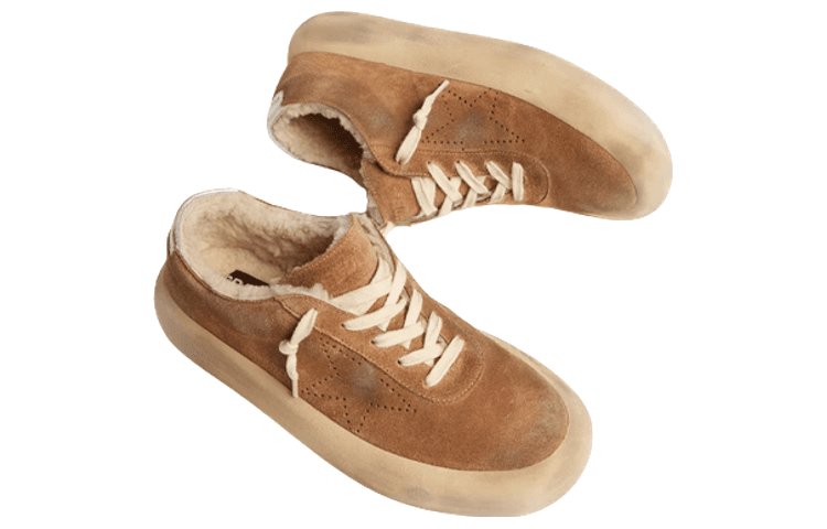 Golden Goose Women's Space Star 'Shearling Tobacco' 6