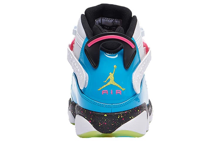 JORDAN 6 Rings White Light Blue Fury Cyber 5