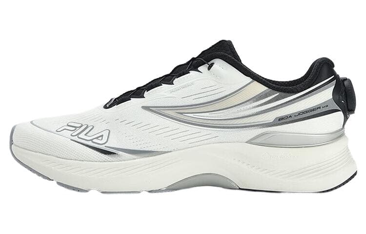 FILA BOA JOGGER M'S Anti-Slip Wear-Resistant Low-Top Running Shoes Men's Black White 2