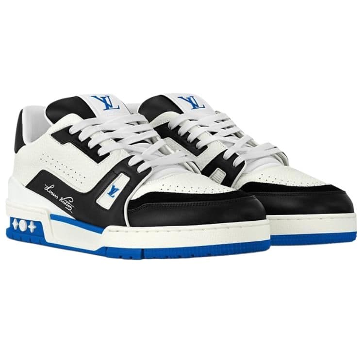 LOUIS VUITTON Trainer Low-Top Skateboard Shoes Women's Blue 6