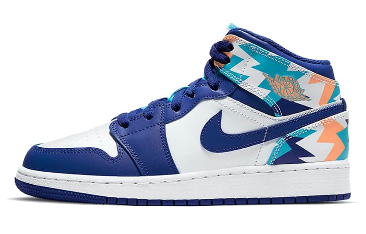 Jordan 1 Mid GS Geometric Pint 2